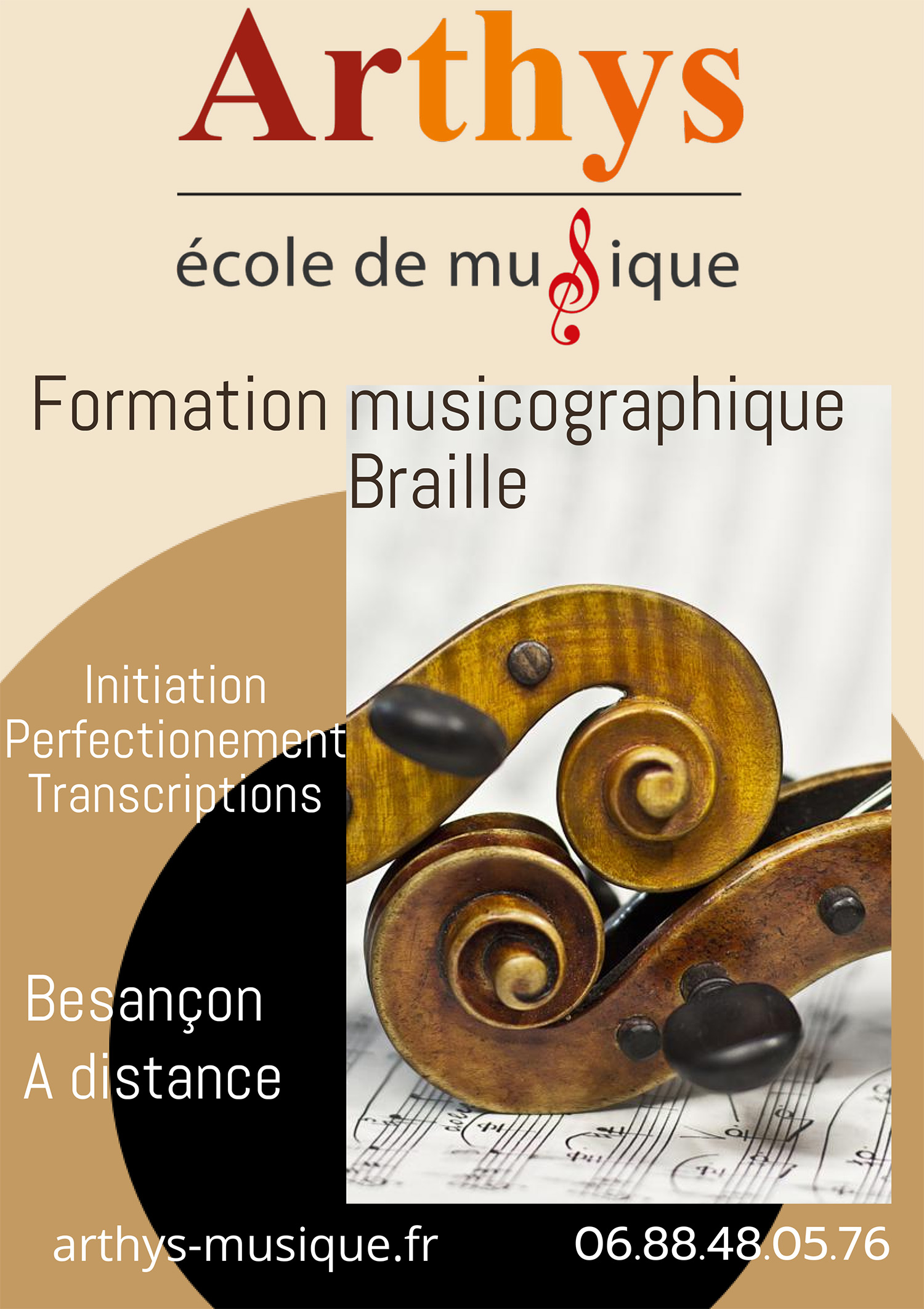 Formation musicographique braille école de musique Arthys à Besançon